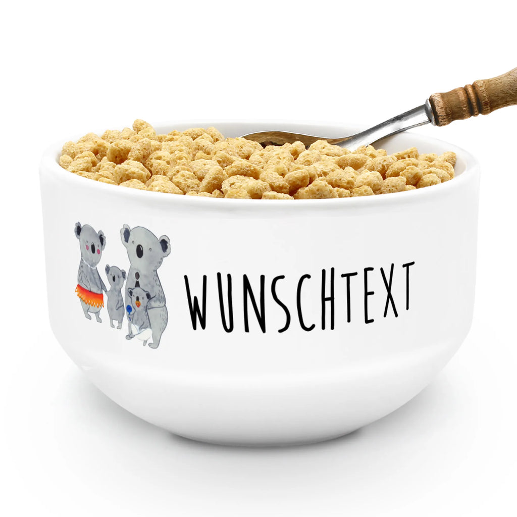 Personalizowana miska na musli Rodzina koali Rodzina, Dzień Ojca, Dzień Matki, brat, siostra, mama, tata, babcia, dziadek