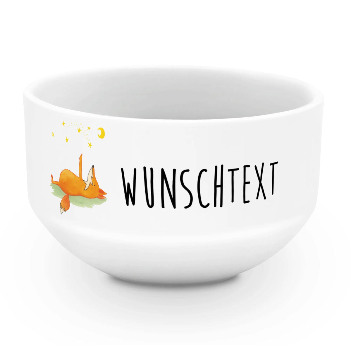 Personalized Muesli Bowl Fox Stars muesli bowl, ceramic bowl, soup bowl, bowl, dessert bowl, breakfast bowl, porcelain bowl, salad bowl, personalized cereal bowl, fruit bowl, snack bowl, fox, foxes, forest wildlife, clever as a fox, animal lover, Fox, words of consolation, Saying beautiful, Saying positive, Romance, Always Look on the Bright Side of Life