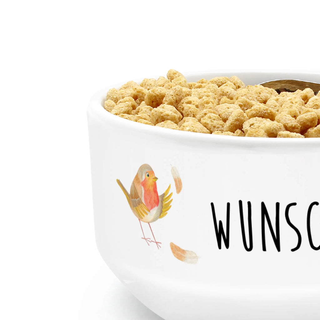 Personalized Muesli Bowl robin feathers breakfast bowl, personalized cereal bowl, bowl, soup bowl, snack bowl, ceramic bowl, porcelain bowl, dessert bowl, muesli bowl, salad bowl, fruit bowl, small animals, cute, funny, cute animal motives, hand drawn, small world, funny sayings, good mood, happy, gifts, gift ideas, special gifts, animal lover, card, robin, flying, slogan motivation, motivation pictures, slogan courage, What if i fall, bird, motivation slogans