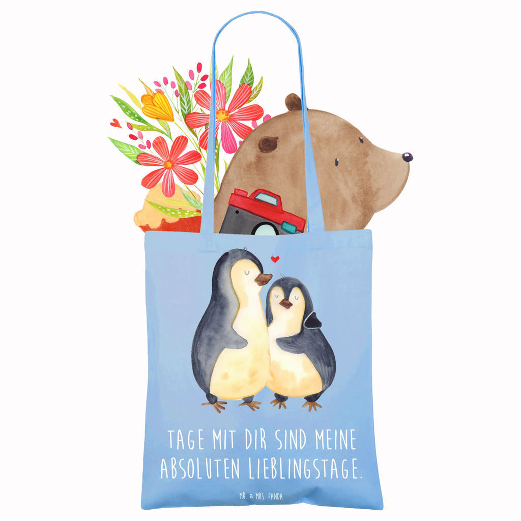 Tragetasche Pinguin umarmend shopping tasche, tote bag, Laptoptasche, Jutetasche, Strandtasche, Henkeltasche, Stofftasche, Einkaufstasche, Tasche, Einkaufsbeutel, Alltagstasche, Umhängetasche, Schultasche, Einkaufstüte, Jutebeutel, uni tasche, bedruckte tasche, büchertasche, Schultertasche, Badetasche, Statementbeutel, Tragetasche, Stoffbeutel, Beutel, Baumwolltasche, Beuteltasche, unitasche, baumwollbeutel, Shopper, Tüte, Leinentasche, Pinguin, Liebesbeweis, Verlobung, Liebe, Liebesgeschenk, Hochzeitstag, Jahrestag, Hochzeitsgeschenk, Liebespaar, Hochzeit