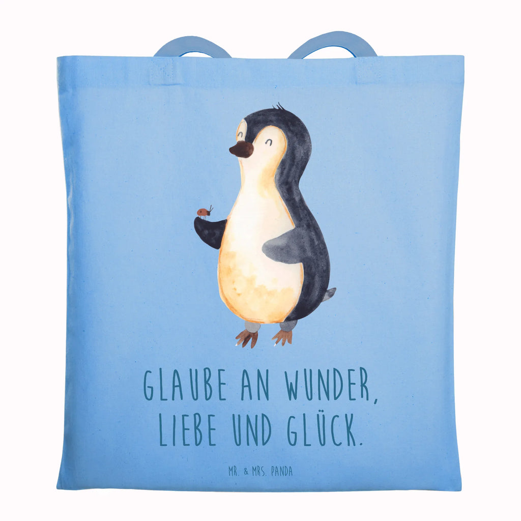 Tote bag Penguin ladybug Stoffbeutel, Badetasche, Strandtasche, Schultertasche, Shopper, Einkaufstasche, Umhängetasche, Beutel, Tragetasche, Einkaufstüte, Laptoptasche, Beuteltasche, Tasche, Stofftasche, Jutebeutel, Jutetasche, Pinguin, Lebensfreude, Liebe, Glück, Marienkäfer, Wunder, Pinguine, Freude