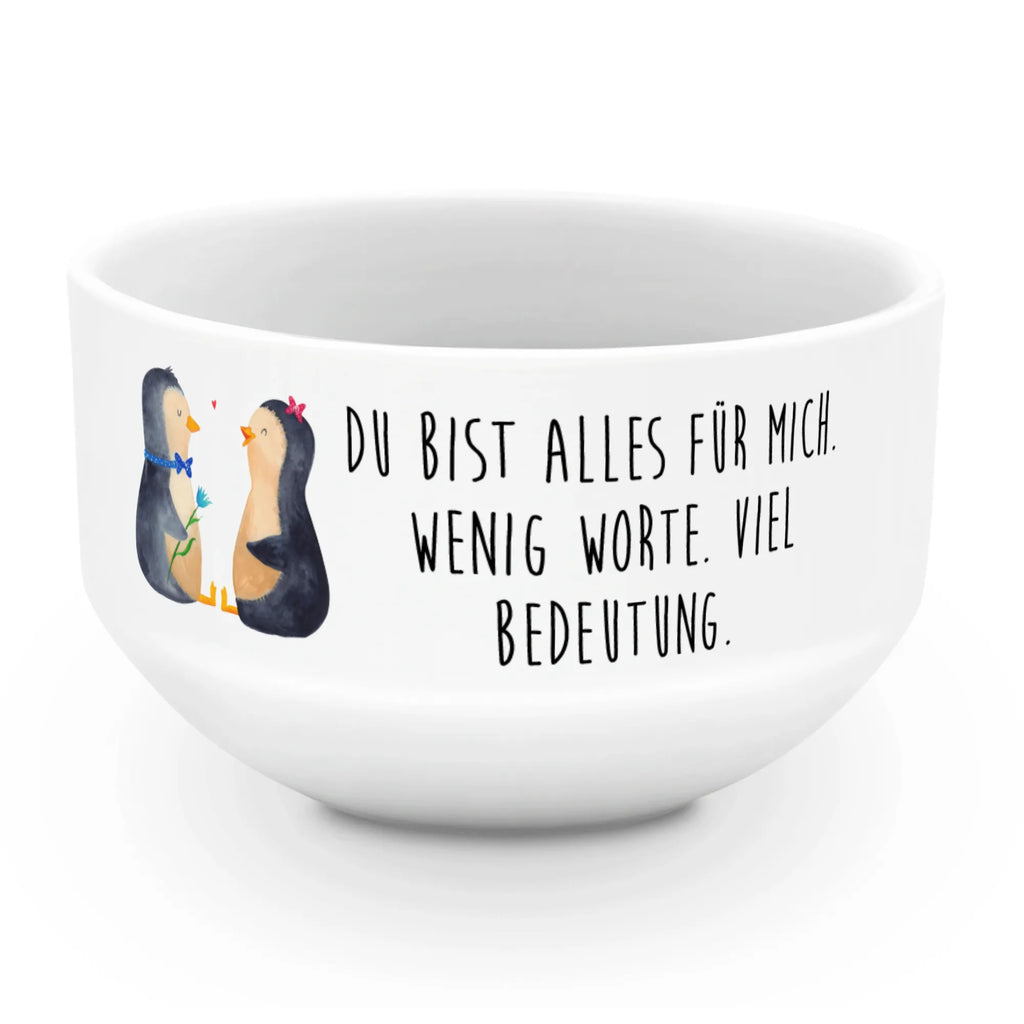 Muesli Bowl Penguin pair fruit bowl, bowl, ceramic bowl, soup bowl, cereal bowl, porcelain bowl, cereal dish, breakfast bowl, salad bowl, snack bowl, dessert bowl, Penguin, North Pole, Winter, Penguins, proof of love, wedding, love gift, penguin, great love, lovers, wedding day, wedding gift, penguins, love, anniversary, dream couple, engagement