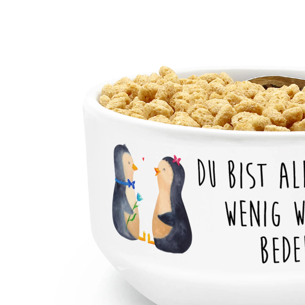 Muesli Bowl Penguin pair fruit bowl, bowl, ceramic bowl, soup bowl, cereal bowl, porcelain bowl, cereal dish, breakfast bowl, salad bowl, snack bowl, dessert bowl, Penguin, North Pole, Winter, Penguins, proof of love, wedding, love gift, penguin, great love, lovers, wedding day, wedding gift, penguins, love, anniversary, dream couple, engagement