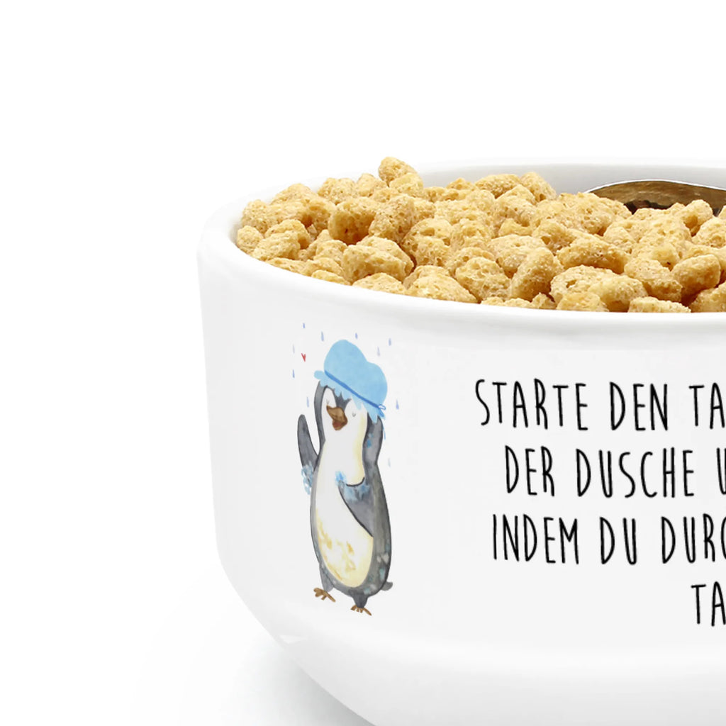 Müslischale Pinguin duscht Dessertschüssel, Salatschüssel, Früstücksschüssel, Obstschale, Keramik Schüssel, Müslischale, Müslischale Porzellan, Weiße Müslischalen, Bunte Müslischalen, Schöne Müslischalen, Müslischale Keramik, Snackschale, Keramik Müslischale, Müsli schalen, Suppenschüssel, Porzellan Schale, Müslischale lustig, Müslischale mit Spruch, Frühstücksschalen, Müslischalen bunt, Müslischüssel, Schüssel, Müsli schale, Pinguin, Lebensmotto, Dusche, glücklich sein, Neustart, duschen, Neuanfang, Pinguine, Motivation