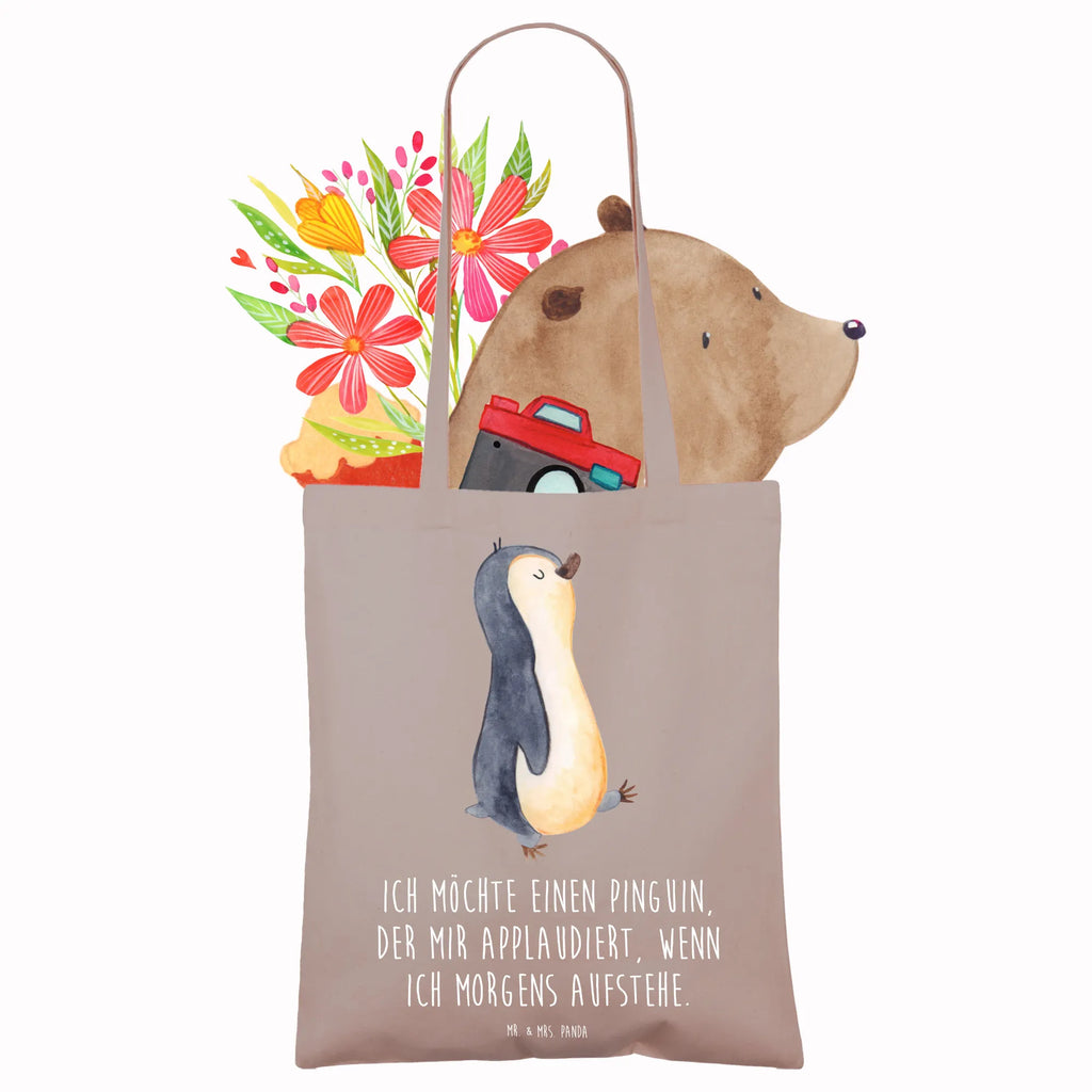 Tote bag Penguin march Jutebeutel, Einkaufstüte, Einkaufstasche, Tragetasche, Beutel, Strandtasche, Stofftasche, Badetasche, Beuteltasche, Schultertasche, Jutetasche, Laptoptasche, Tasche, Stoffbeutel, Shopper, Umhängetasche, Pinguin, Schwester, Familie, Bruder, Pinguine, Frühaufsteher, Langschläfer