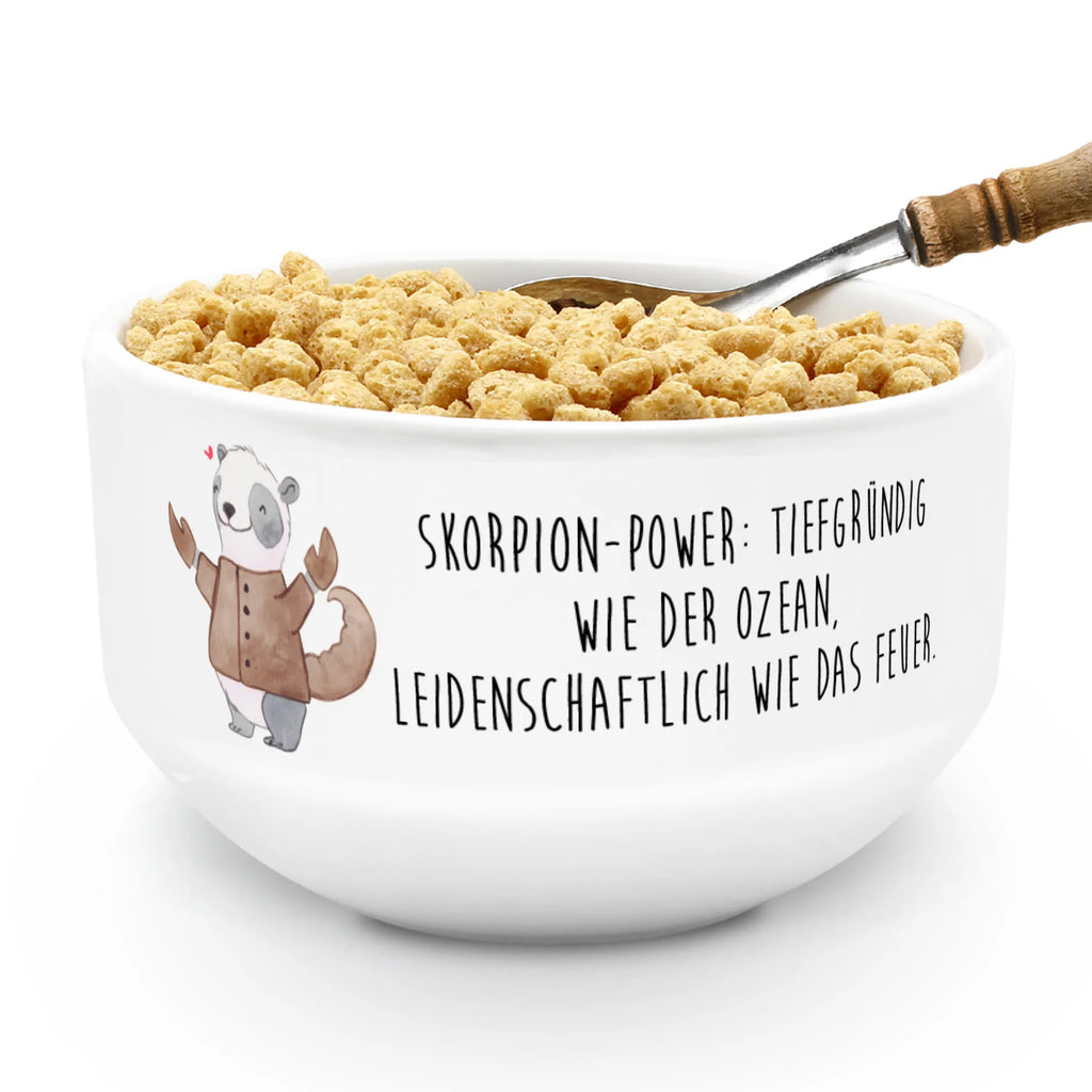 Muesli Bowl Scorpion Astrology snack bowl, fruit bowl, bowl, cereal bowl, ceramic bowl, soup bowl, porcelain bowl, breakfast bowl, cereal dish, salad bowl, dessert bowl, constellations, birthdays, astrology, zodiac, date of birth, month of birth