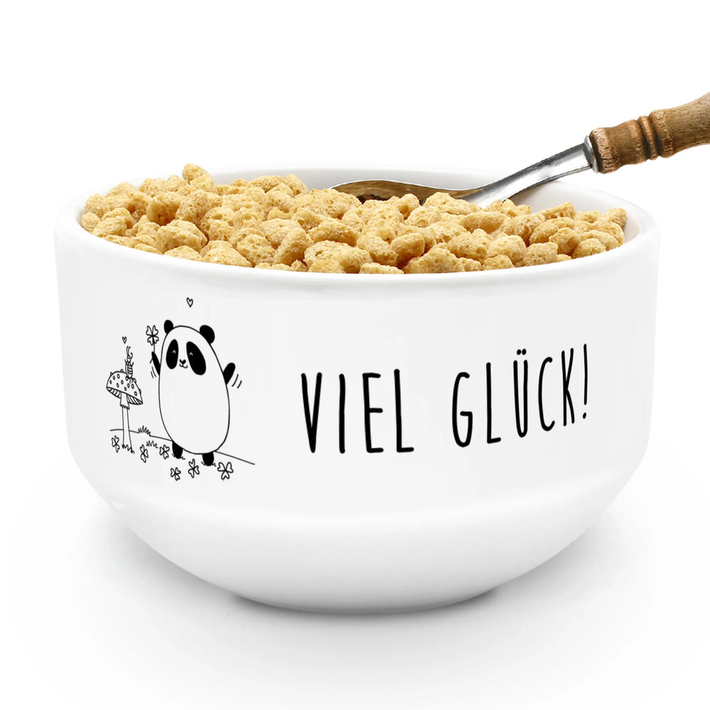 Muesli Bowl Panda Happiness cereal bowl, ceramic bowl, cereal dish, breakfast bowl, snack bowl, fruit bowl, salad bowl, dessert bowl, soup bowl, porcelain bowl, bowl