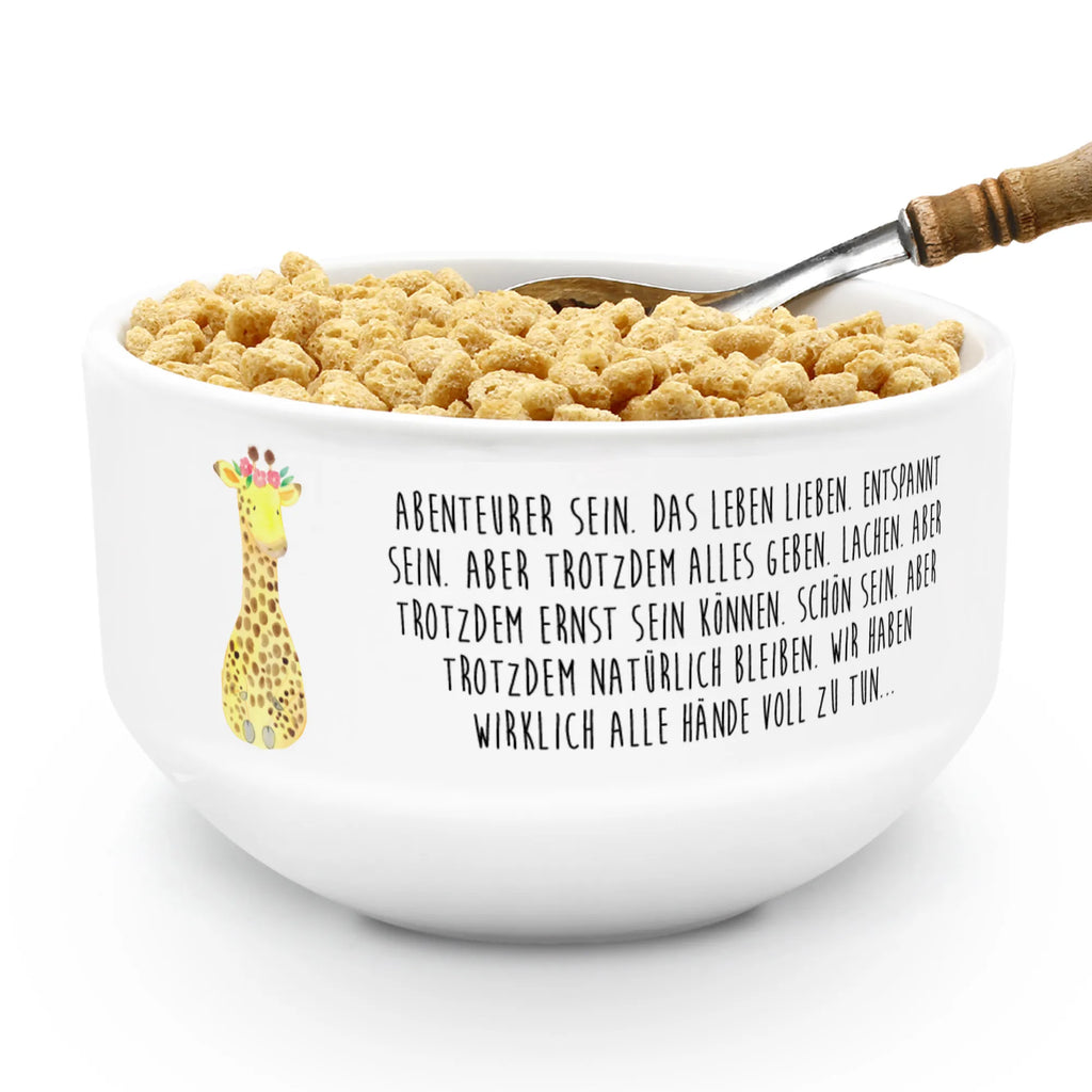 miska na musli żyrafa Wieniec kwiatów Afryka, dzikie zwierzęta