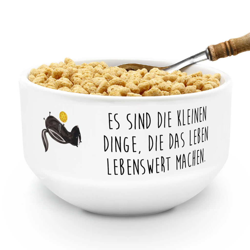 Müslischale Stinktier Ball Frühstücksschüssel, frühstücksbowl, frühstücksschale, Frühstücksschalen, puddingschale, suppenschale, suppenbowl, Früstücksschüssel, beilagenschüssel, Müslischale, Suppenschüssel, dessertschale, Müsli Schalen, salatschälchen, beilagenschale, Müslischüssel, müslibowl, Müsli Schale, Stinktier, Skunk, Weisheit, Stinker, Raubtier, Wildtier, Stinki, Verspielt