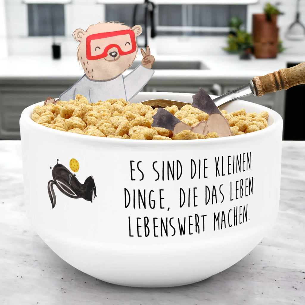 Müslischale Stinktier Ball Frühstücksschüssel, frühstücksbowl, frühstücksschale, Frühstücksschalen, puddingschale, suppenschale, suppenbowl, Früstücksschüssel, beilagenschüssel, Müslischale, Suppenschüssel, dessertschale, Müsli Schalen, salatschälchen, beilagenschale, Müslischüssel, müslibowl, Müsli Schale, Stinktier, Skunk, Weisheit, Stinker, Raubtier, Wildtier, Stinki, Verspielt
