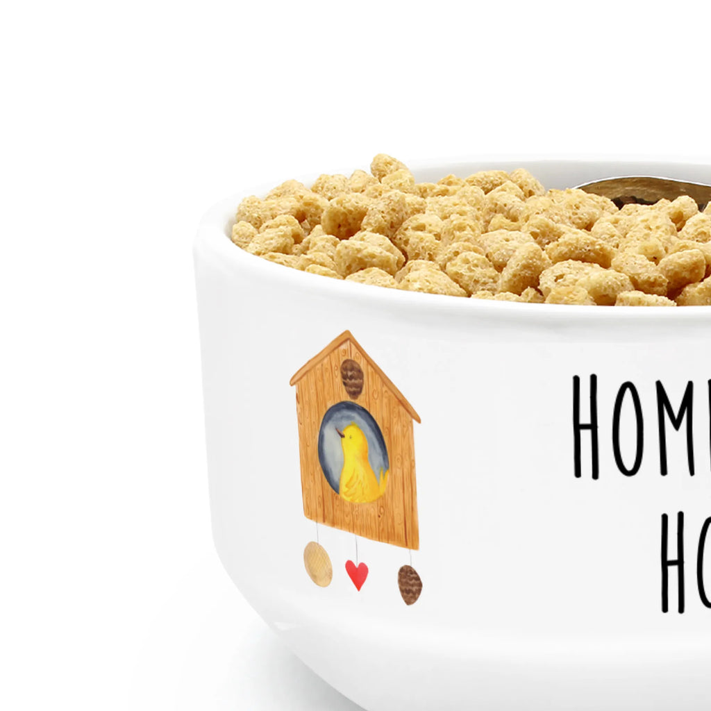 Muesli Bowl birdhouse Home fruit bowl, snack bowl, bowl, dessert bowl, cereal bowl, soup bowl, breakfast bowl, salad bowl, porcelain bowl, cereal dish, ceramic bowl, small animals, cute, funny, cute animal motives, hand drawn, small world, funny sayings, good mood, happy, gifts, gift ideas, special gifts, animal lover, card, home sweet home, house, birdhouse, gift, moving gift, moving out, house building, bird, moving in