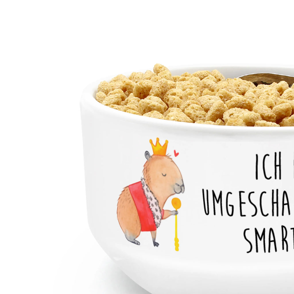 Muesli Bowl Capybara King cereal dish, ceramic bowl, soup bowl, salad bowl, fruit bowl, porcelain bowl, dessert bowl, bowl, breakfast bowl, snack bowl, cereal bowl, small animals, cute, funny, cute animal motives, hand drawn, small world, funny sayings, good mood, happy, gifts, gift ideas, special gifts, animal lover, card