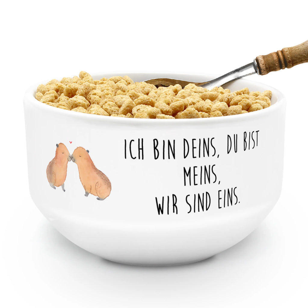 Muesli Bowl Capybara love cereal dish, snack bowl, ceramic bowl, breakfast bowl, dessert bowl, fruit bowl, soup bowl, cereal bowl, bowl, porcelain bowl, salad bowl, small animals, cute, funny, cute animal motives, hand drawn, small world, funny sayings, good mood, happy, gifts, gift ideas, special gifts, animal lover, card