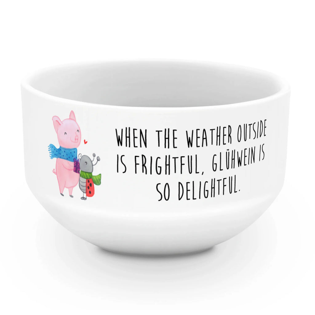 Muesli Bowl Glow Pig Snuggle soup bowl, cereal dish, dessert bowl, ceramic bowl, porcelain bowl, salad bowl, snack bowl, breakfast bowl, bowl, fruit bowl, cereal bowl, Winter, Christmas, Christmas time, snow
