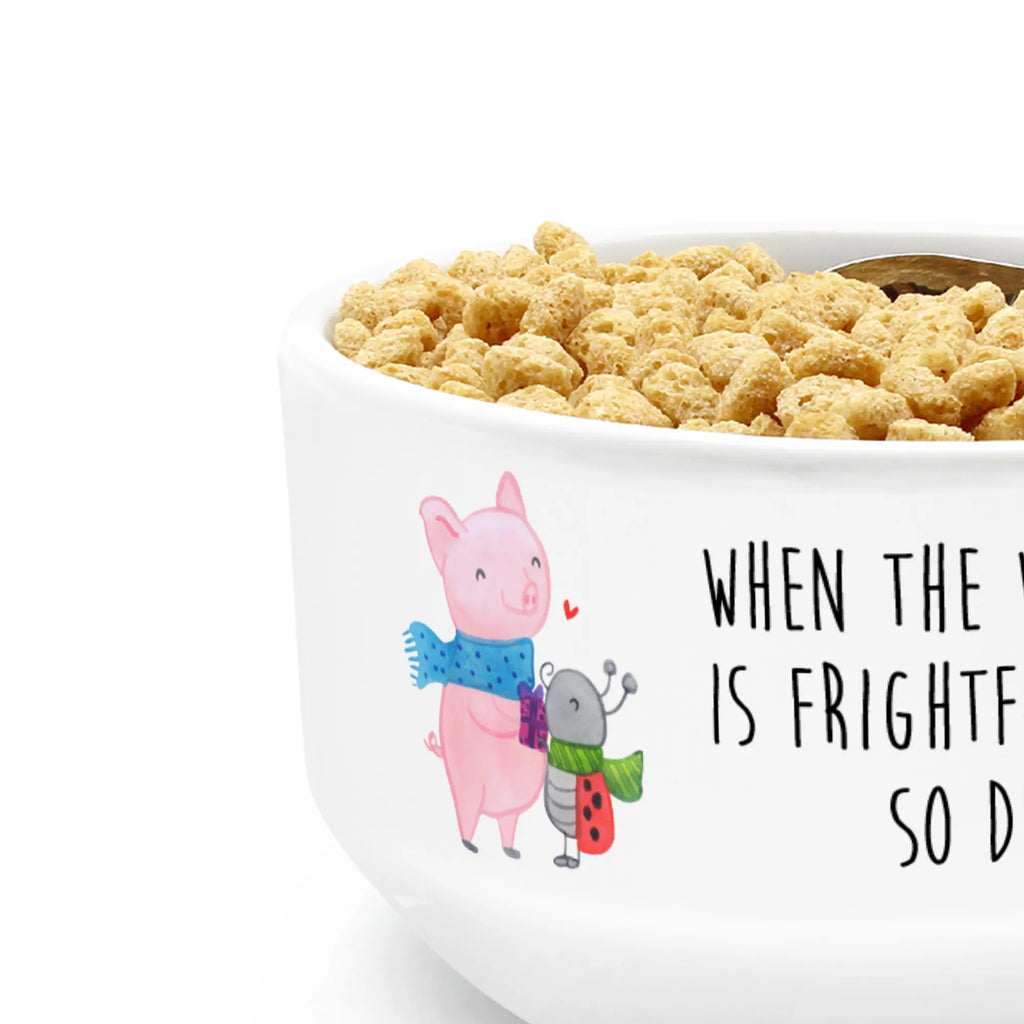Muesli Bowl Glow Pig Snuggle soup bowl, cereal dish, dessert bowl, ceramic bowl, porcelain bowl, salad bowl, snack bowl, breakfast bowl, bowl, fruit bowl, cereal bowl, Winter, Christmas, Christmas time, snow