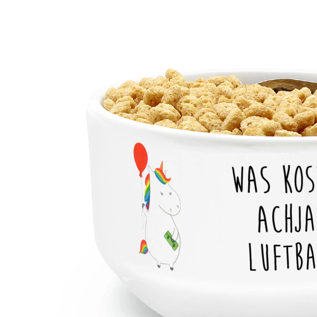 Muesli Bowl unicorn balloon porcelain bowl, fruit bowl, salad bowl, cereal dish, soup bowl, dessert bowl, cereal bowl, snack bowl, bowl, ceramic bowl, breakfast bowl, unicorn, unicorns, balloon, joy, fun, lifelong, gift, girlfriend, saying, funny, money