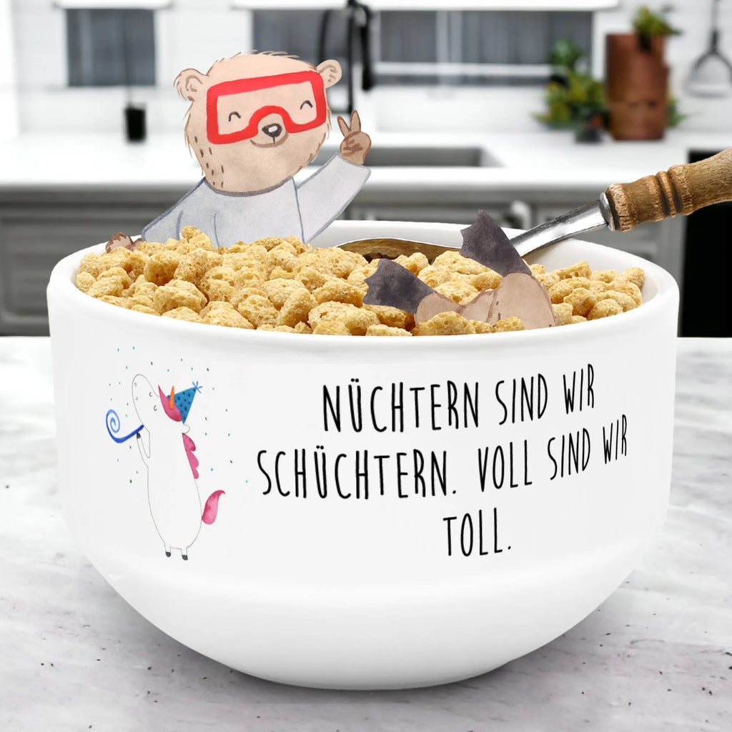 Muesli Bowl unicorn party ceramic bowl, fruit bowl, porcelain bowl, bowl, soup bowl, dessert bowl, cereal bowl, breakfast bowl, salad bowl, cereal dish, snack bowl, unicorn, unicorns, Feast, Birthday, Alcohol, Disco, Confetti, Glitter, Party, Unicorns, birthday, Celebration, Birthday present, Club
