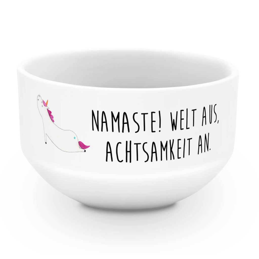 Muesli Bowl unicorn yoga cereal dish, salad bowl, cereal bowl, soup bowl, snack bowl, ceramic bowl, breakfast bowl, dessert bowl, porcelain bowl, fruit bowl, bowl, unicorn, unicorns, funny, present, Unicorn, mindfulness, relaxation, yoga, sports, gift, sweet, Namaste