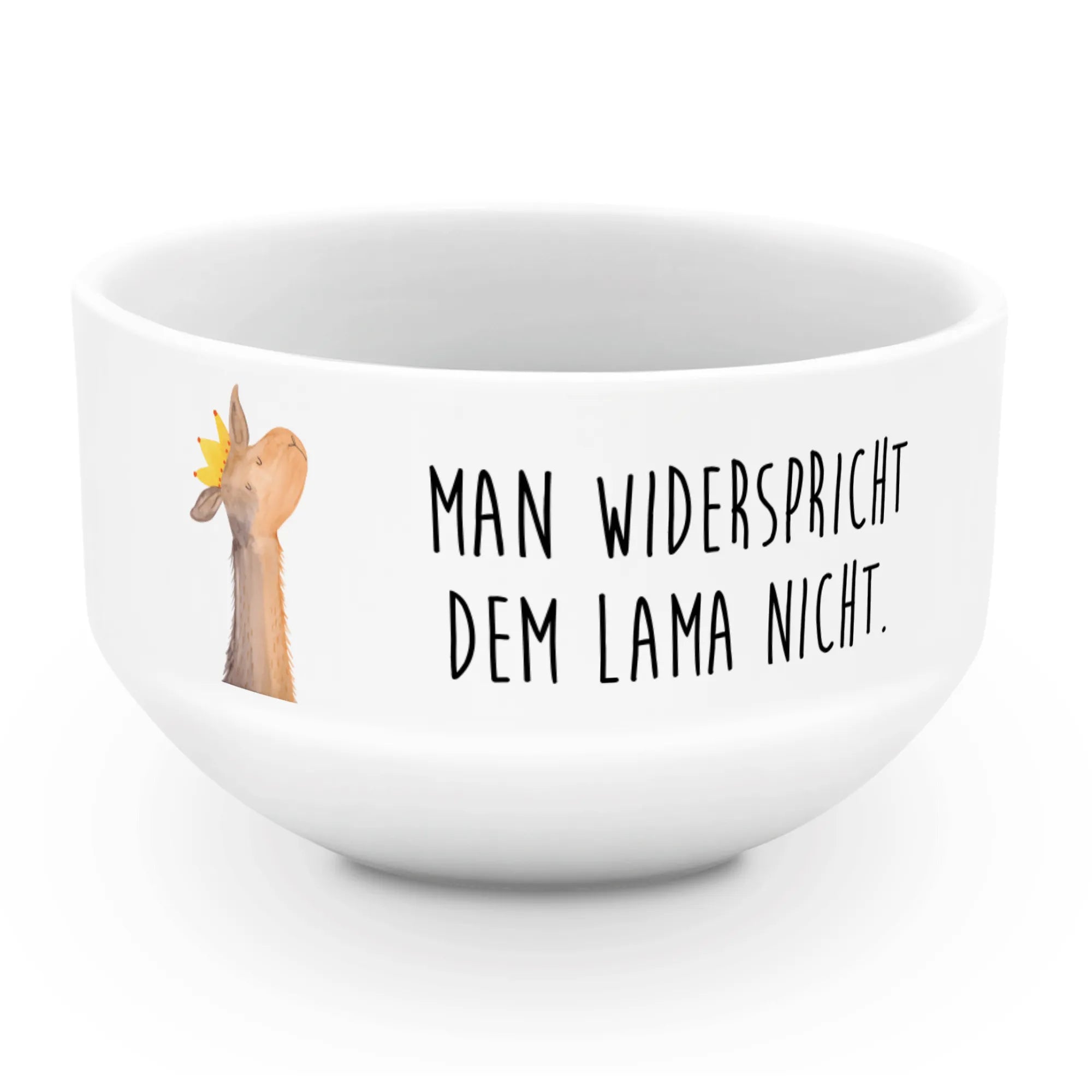 Müslischale Lamakopf König, Mama, Lamas, Papa, Abitur, Freundin, Chef