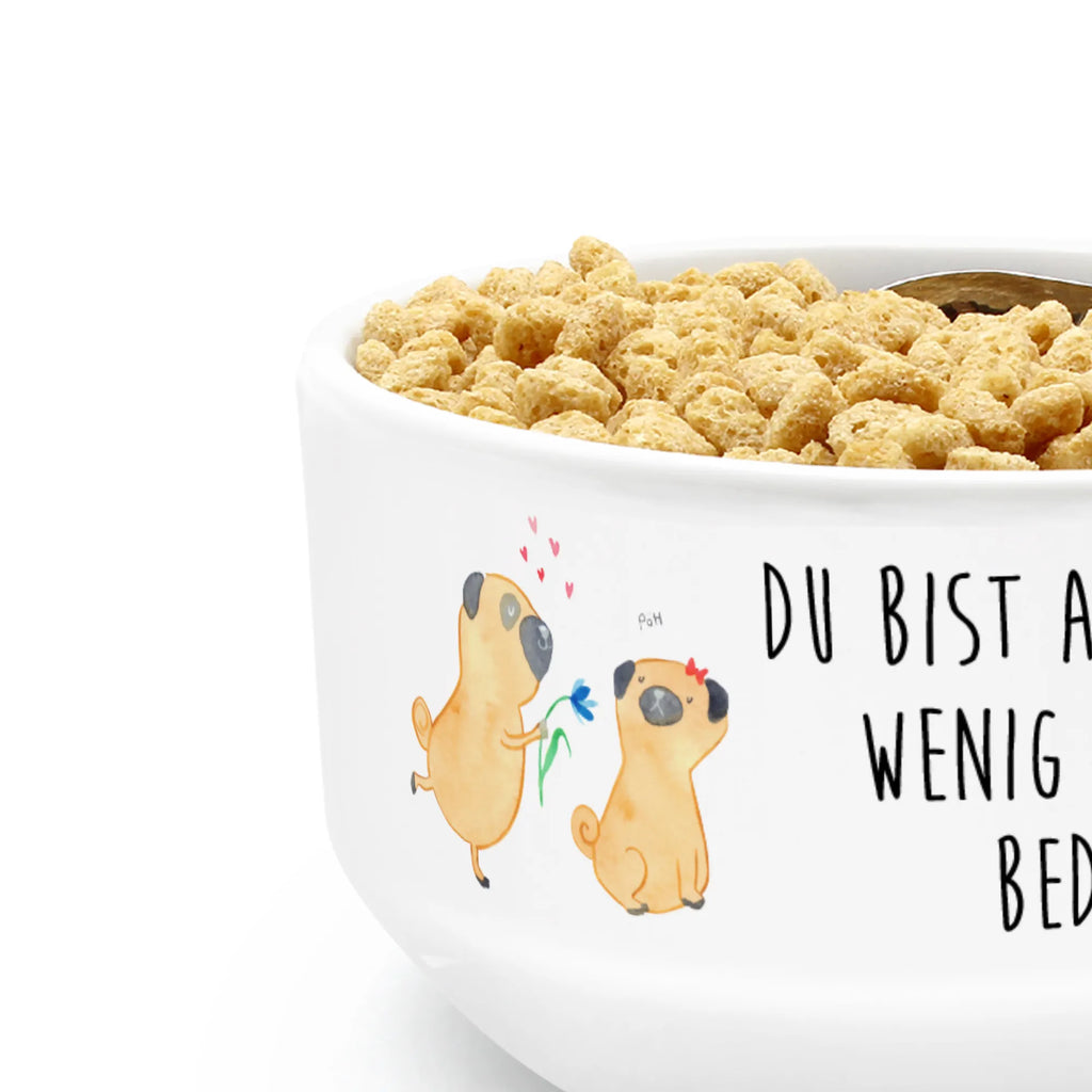 miska na musli mops Zakochani Pies, motyw psa, zwierzę domowe, rasa psa, miłośnik zwierząt, właściciel psa, powiedzenia