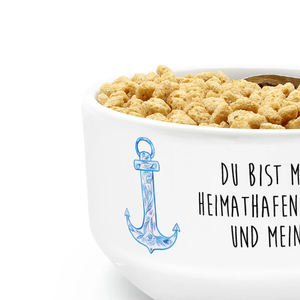 Muesli Bowl anchor Blue soup bowl, ceramic bowl, fruit bowl, bowl, porcelain bowl, cereal dish, snack bowl, salad bowl, breakfast bowl, cereal bowl, dessert bowl, small animals, cute, funny, cute animal motives, hand drawn, small world, funny sayings, good mood, happy, gifts, gift ideas, special gifts, animal lover, card