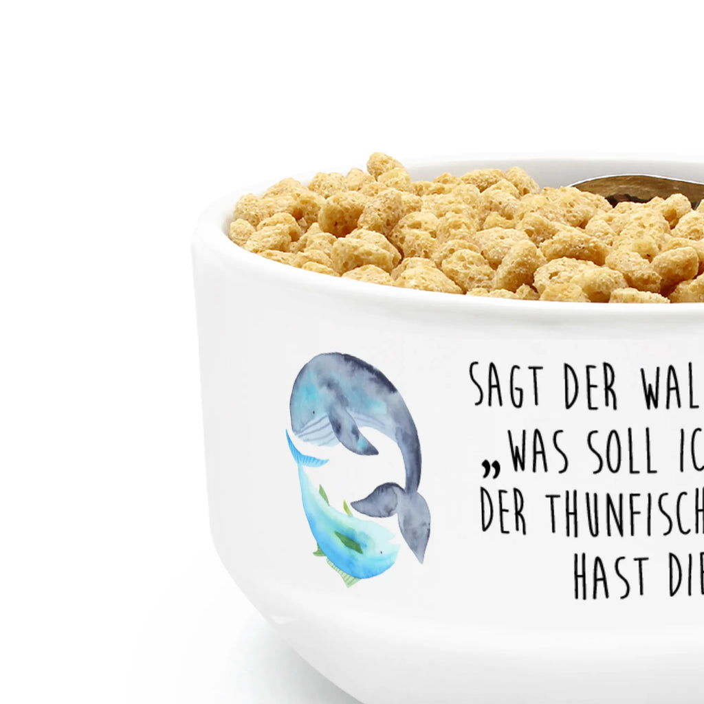 Muesli Bowl whale tuna breakfast bowl, soup bowl, cereal dish, porcelain bowl, dessert bowl, snack bowl, bowl, cereal bowl, ceramic bowl, fruit bowl, salad bowl, small animals, cute, funny, cute animal motives, hand drawn, small world, funny sayings, good mood, happy, gifts, gift ideas, special gifts, animal lover, card, flat joke gift, choice, saying of the day, saying funny, tuna, whale, word joke funny, joke, flat joke