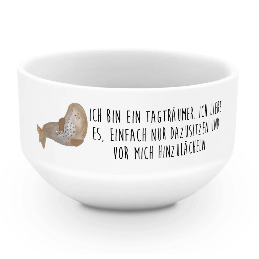 Muesli Bowl seal Laugh breakfast bowl, cereal bowl, dessert bowl, cereal dish, salad bowl, porcelain bowl, soup bowl, ceramic bowl, snack bowl, fruit bowl, bowl, small animals, cute, funny, cute animal motives, hand drawn, small world, funny sayings, good mood, happy, gifts, gift ideas, special gifts, animal lover, card, Seal, Beach, Sea animal, North Sea, Baltic Sea, Seals