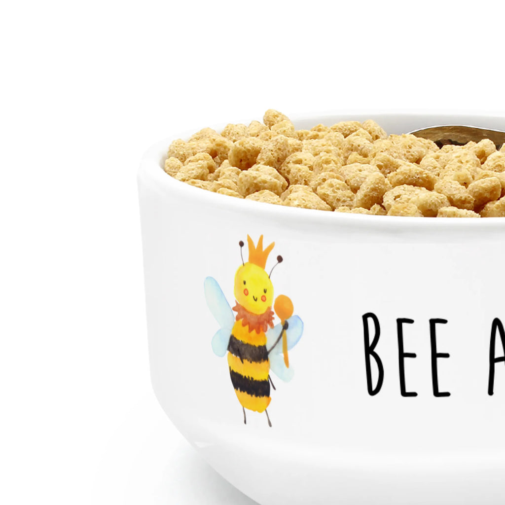 Muesli Bowl bee king cereal bowl, snack bowl, porcelain bowl, salad bowl, ceramic bowl, breakfast bowl, dessert bowl, bowl, fruit bowl, cereal dish, soup bowl, Bee, wasp, bumblebee