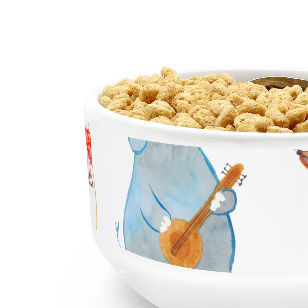Muesli Bowl Big tape cereal dish, dessert bowl, bowl, snack bowl, porcelain bowl, cereal bowl, ceramic bowl, salad bowl, breakfast bowl, soup bowl, fruit bowl, small animals, cute, funny, cute animal motives, hand drawn, small world, funny sayings, good mood, happy, gifts, gift ideas, special gifts, animal lover, card, musicians, music, penguin, elephant, dog, dolphin, guitar, mouse, band, triangle