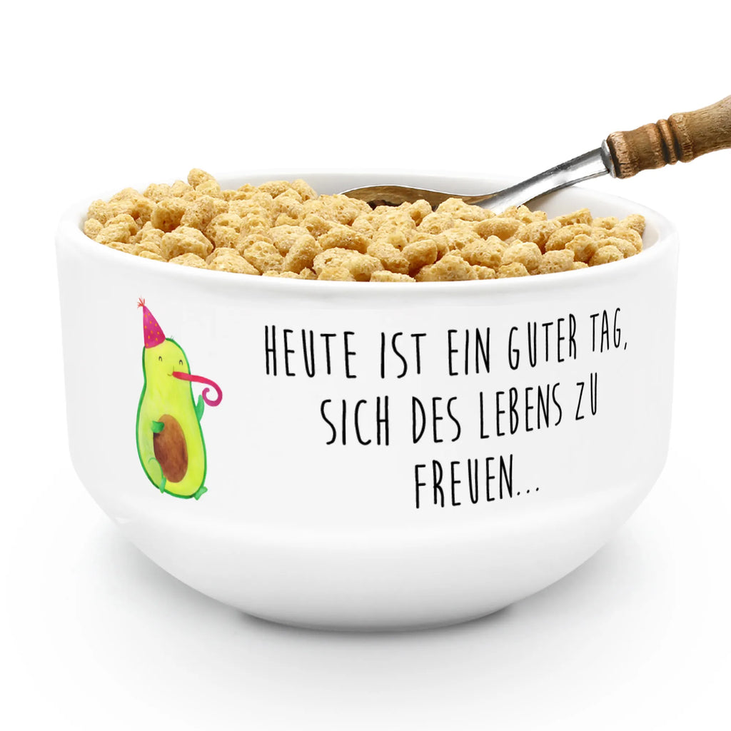 Muesli Bowl avocado Celebration ceramic bowl, bowl, cereal bowl, fruit bowl, salad bowl, dessert bowl, cereal dish, porcelain bowl, breakfast bowl, soup bowl, snack bowl, avocado, vegetables, Happy Birthday, Party, Birthday, Avocado, Toast, Celebration