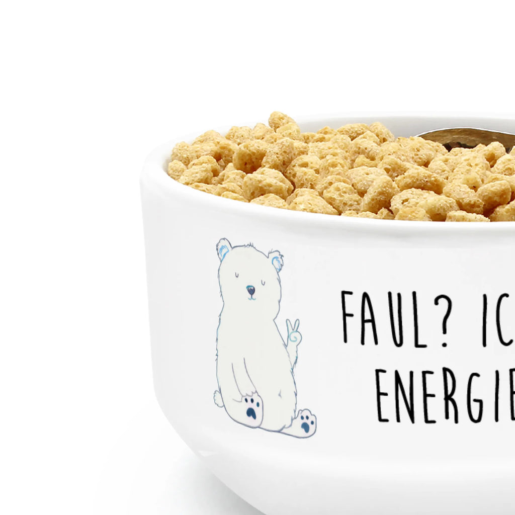 Muesli Bowl Icebear Lazy snack bowl, dessert bowl, ceramic bowl, fruit bowl, breakfast bowl, porcelain bowl, bowl, cereal bowl, soup bowl, cereal dish, salad bowl, bear, teddy, teddy bear, cuddly toy, relaxing, North Pole, workplace, work, home office, lazy, Polar bear, office job, office