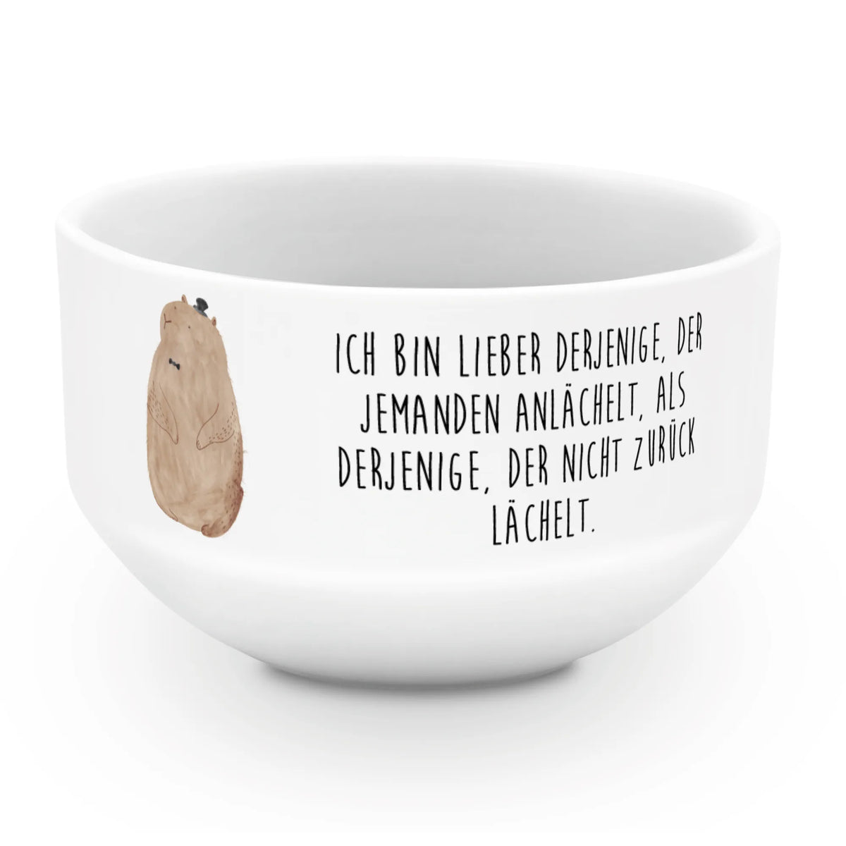 Muesli Bowl Groundhog soup bowl, dessert bowl, bowl, breakfast bowl, fruit bowl, cereal bowl, salad bowl, snack bowl, porcelain bowl, ceramic bowl, cereal dish, small animals, cute, funny, cute animal motives, hand drawn, small world, funny sayings, good mood, happy, gifts, gift ideas, special gifts, animal lover, card, etiquette, friendliness, respect, decency, cheerfulness, Groundhog