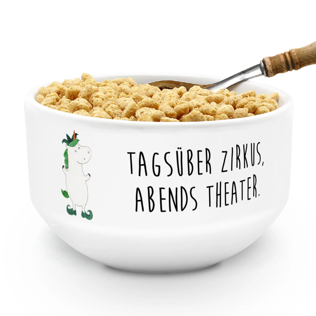 Muesli Bowl unicorn joker soup bowl, cereal dish, cereal bowl, dessert bowl, salad bowl, fruit bowl, breakfast bowl, porcelain bowl, ceramic bowl, snack bowl, bowl, unicorn, unicorns, Punch, Unicorn, Juggler, Middle Ages, Court Jester