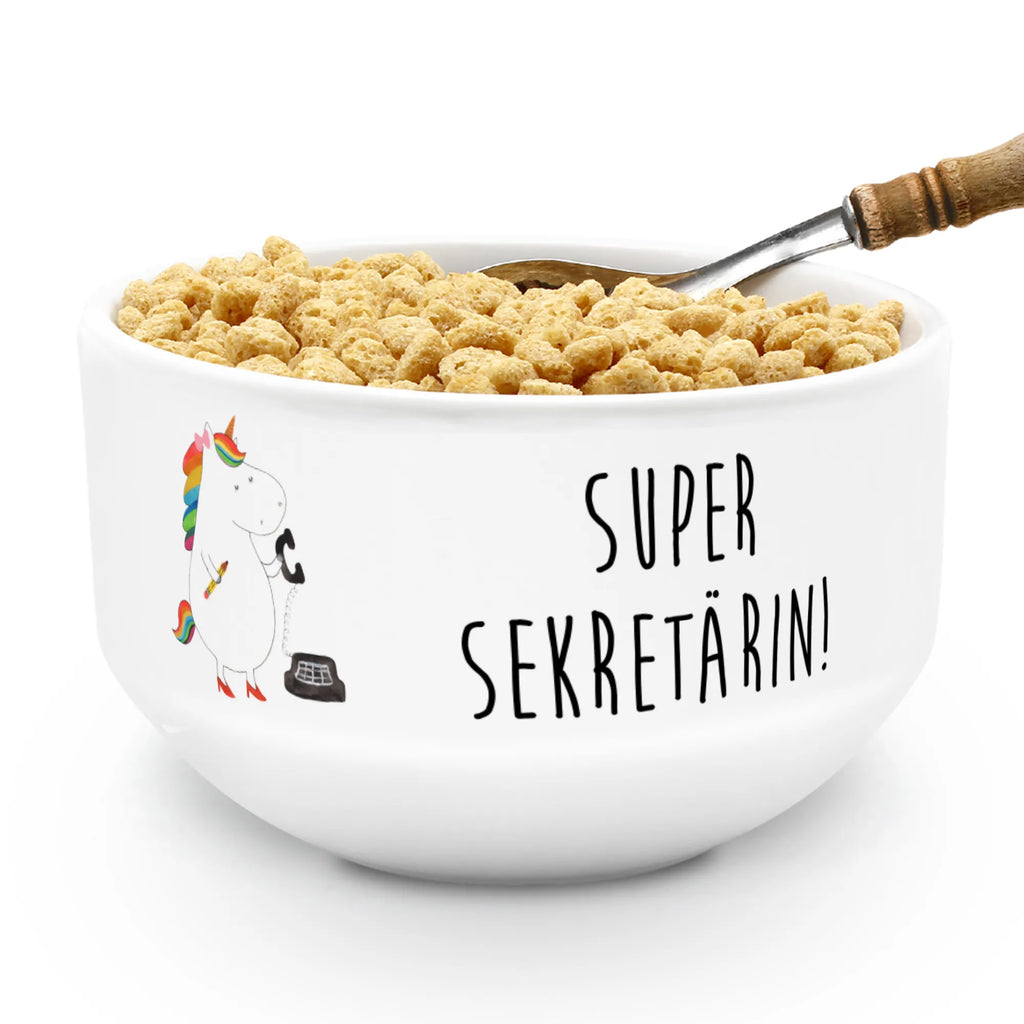 Muesli Bowl unicorn secretary dessert bowl, ceramic bowl, cereal bowl, soup bowl, cereal dish, snack bowl, breakfast bowl, salad bowl, fruit bowl, porcelain bowl, bowl, unicorn, unicorns, Secretary, office help, attorney, gift colleg, secretary present, office, tax office, office worker