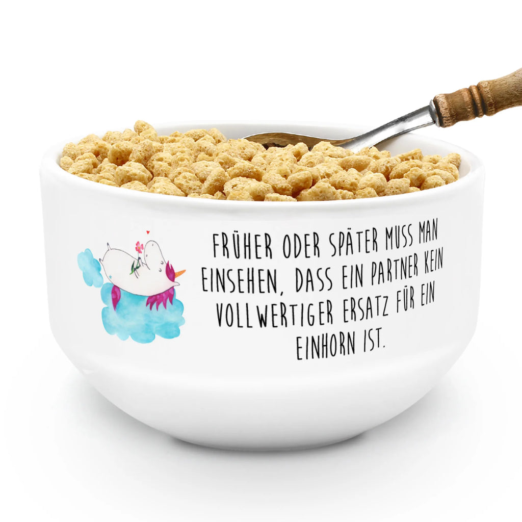 Muesli Bowl unicorn In love snack bowl, cereal dish, cereal bowl, breakfast bowl, soup bowl, porcelain bowl, salad bowl, fruit bowl, ceramic bowl, bowl, dessert bowl, unicorn, unicorns, Unicorn, girlfriend gift, cloud, Girlfriend present, Love, Unicorns, Love Proof