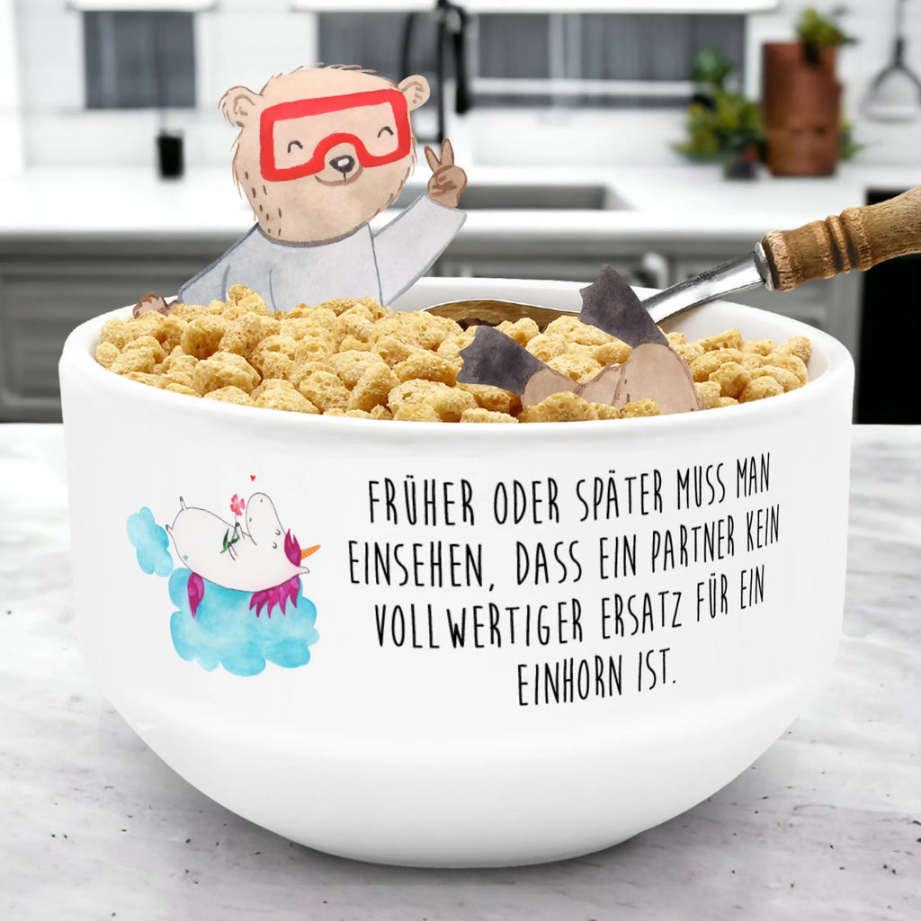 Muesli Bowl unicorn In love snack bowl, cereal dish, cereal bowl, breakfast bowl, soup bowl, porcelain bowl, salad bowl, fruit bowl, ceramic bowl, bowl, dessert bowl, unicorn, unicorns, Unicorn, girlfriend gift, cloud, Girlfriend present, Love, Unicorns, Love Proof