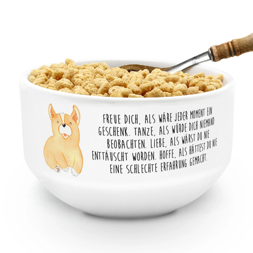 Muesli Bowl Corgi porcelain bowl, dessert bowl, bowl, breakfast bowl, fruit bowl, cereal bowl, soup bowl, salad bowl, ceramic bowl, cereal dish, snack bowl, dog, mutt, hound, woof, dog mama, dog breed, love dogs, love for dogs, dog decorative items, bag with dog print, funny gifts for dog owners, what do you give a dog lover, Christmas gifts for dogs, gifts for dogs, dog sayings, sayings, dog's sayings, Welsh Corgi Pembroke, Corgi, saying, motivation, british, joy of life