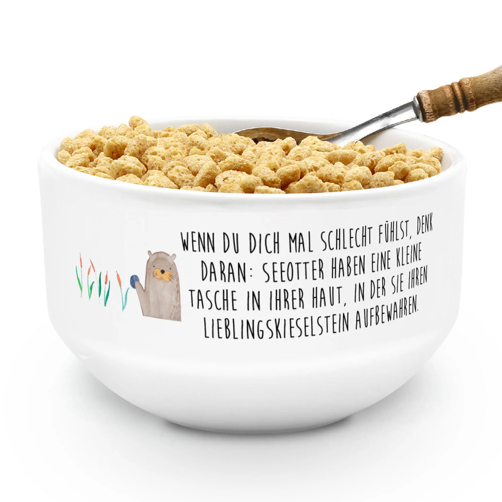 Muesli Bowl otter Stone salad bowl, bowl, breakfast bowl, ceramic bowl, soup bowl, porcelain bowl, cereal dish, snack bowl, fruit bowl, dessert bowl, cereal bowl, otter, marten, sea otter, European otter, water mammal, aquatic animal, baby otter, predator, water, otter gifts, animal lover, gift ideas for animal lovers, animal, mammal, water animal, gifts for people in love, Otter Sea Otter Lake Otter