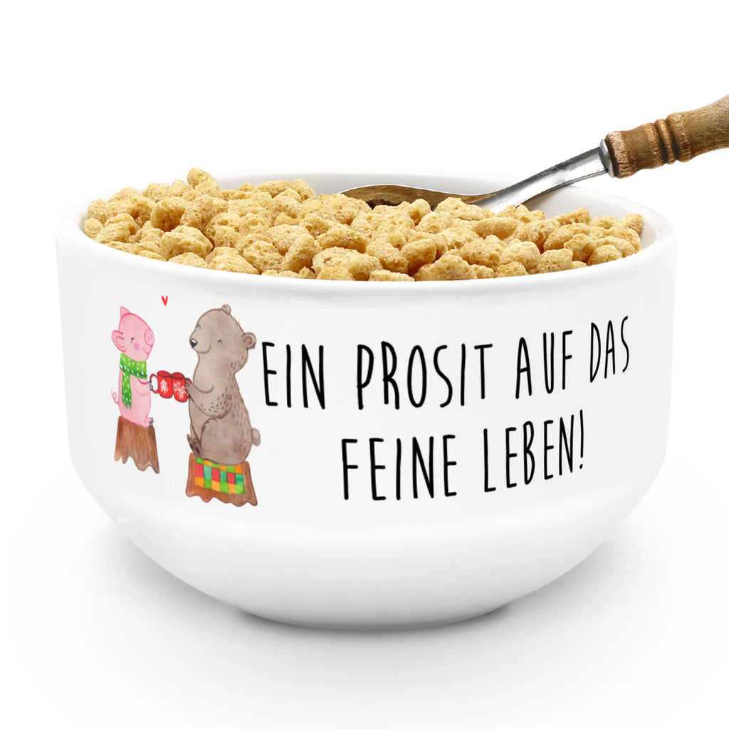 Muesli Bowl Glowing Pig Bash cereal dish, dessert bowl, fruit bowl, soup bowl, breakfast bowl, bowl, porcelain bowl, snack bowl, cereal bowl, ceramic bowl, salad bowl, Winter, Christmas, Christmas time, snow