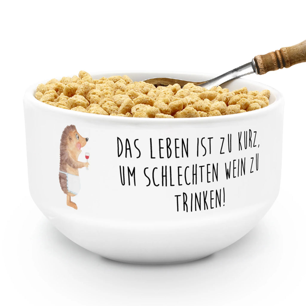 miska na musli jeż wino Motywy zwierzęce, dobra energia, zabawne powiedzonka, zwierzęta