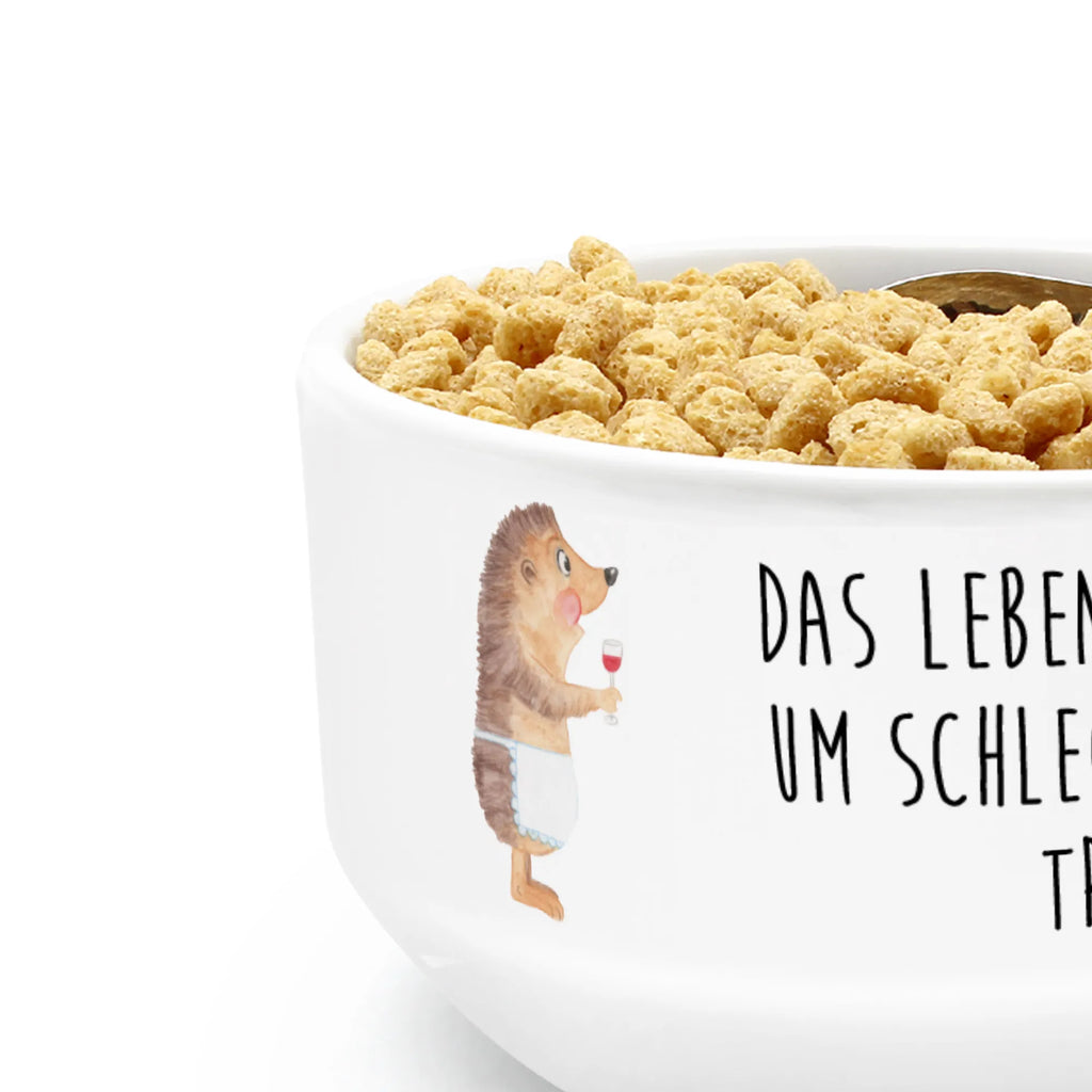 miska na musli jeż wino Motywy zwierzęce, dobra energia, zabawne powiedzonka, zwierzęta