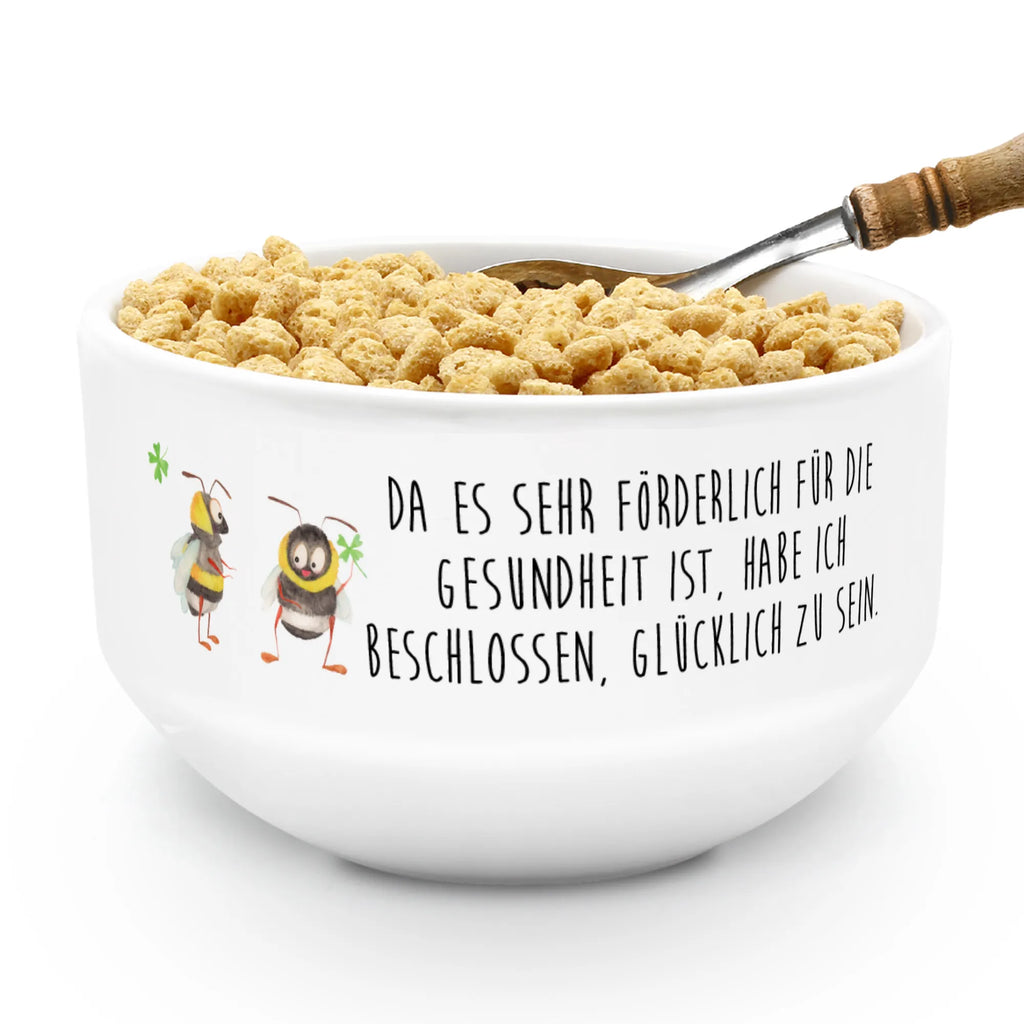 Muesli Bowl bumblebees shamrock snack bowl, salad bowl, soup bowl, porcelain bowl, cereal bowl, breakfast bowl, cereal dish, bowl, fruit bowl, ceramic bowl, dessert bowl, small animals, cute, funny, cute animal motives, hand drawn, small world, funny sayings, good mood, happy, gifts, gift ideas, special gifts, animal lover, card, become happy, bumblebee, saying happy, saying beautiful, bee, be happy, saying positive, bee decoration