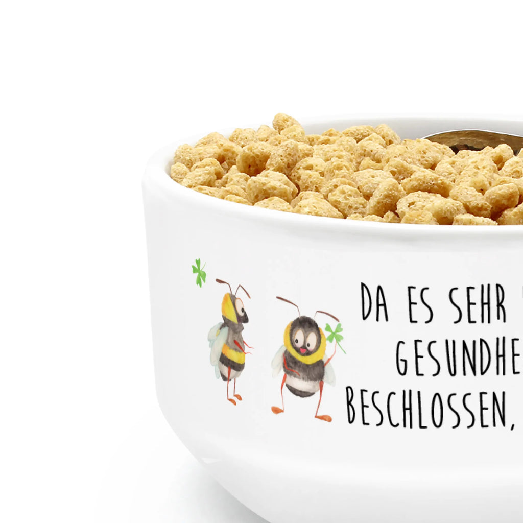 Muesli Bowl bumblebees shamrock snack bowl, salad bowl, soup bowl, porcelain bowl, cereal bowl, breakfast bowl, cereal dish, bowl, fruit bowl, ceramic bowl, dessert bowl, small animals, cute, funny, cute animal motives, hand drawn, small world, funny sayings, good mood, happy, gifts, gift ideas, special gifts, animal lover, card, become happy, bumblebee, saying happy, saying beautiful, bee, be happy, saying positive, bee decoration