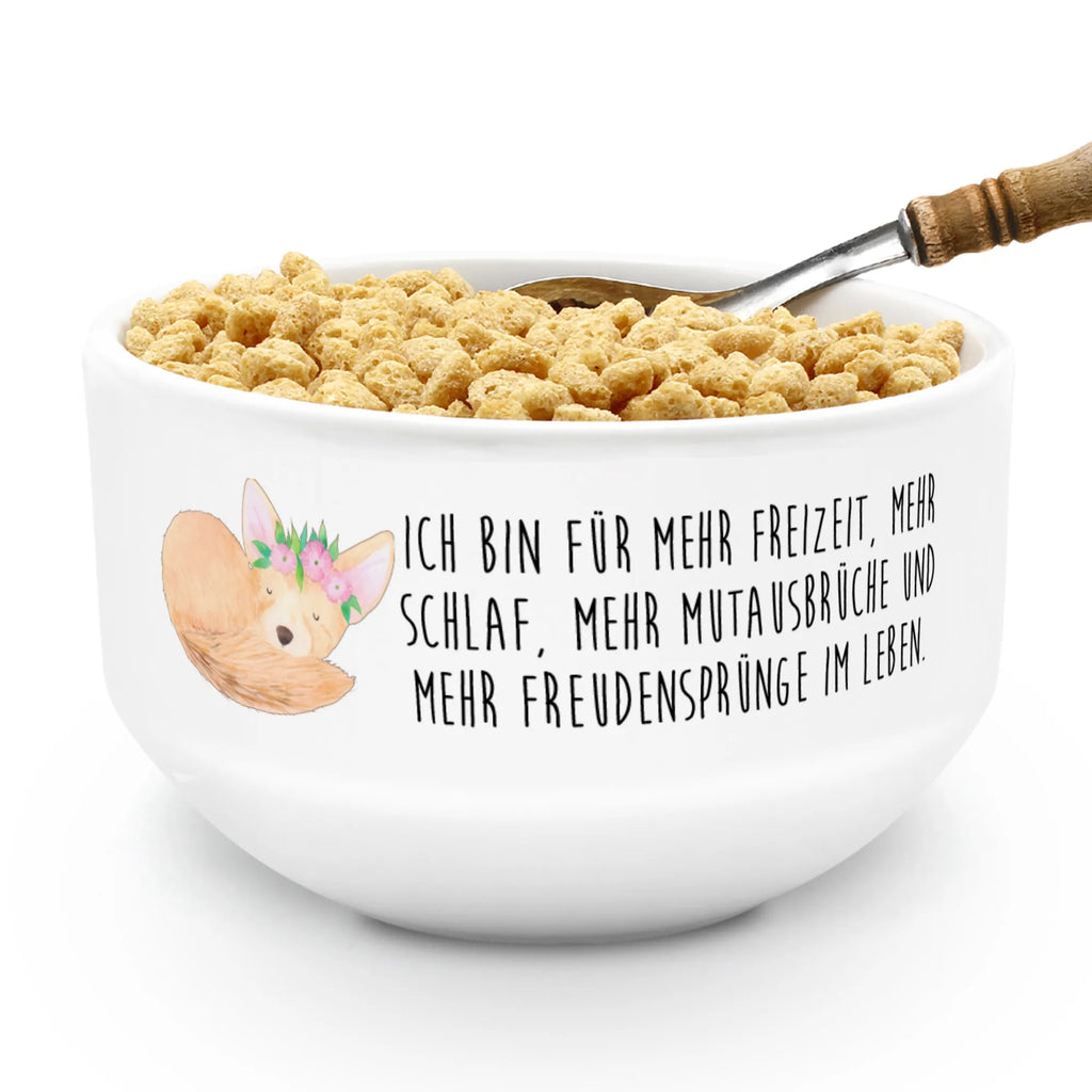 Müslischale Wüstenfuchs Blumen Dessertschüssel, Keramik Müslischale, Porzellan Schale, Müslischüssel, Müsli schalen, Bunte Müslischalen, Schöne Müslischalen, Suppenschüssel, Schüssel, Müslischale Porzellan, Müslischale lustig, Früstücksschüssel, Müslischalen bunt, Müslischale mit Spruch, Salatschüssel, Snackschale, Obstschale, Keramik Schüssel, Müslischale Keramik, Frühstücksschalen, Müsli schale, Weiße Müslischalen, Müslischale, Afrika, Wildtiere, Wüste, Glücklich, Wüstenfuchs, Blumen, Blumenkranz