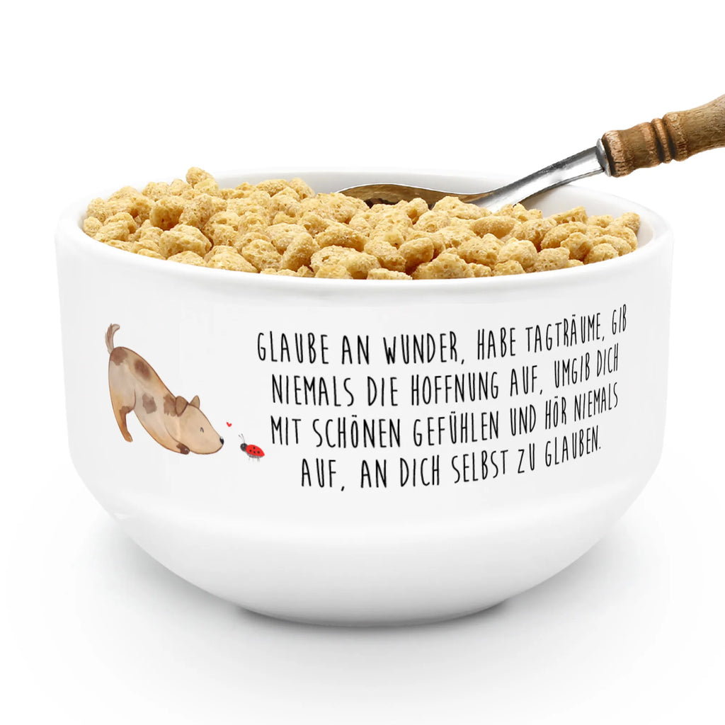 Müslischale Hund Marienkäfer puddingschale, Müsli Schale, Frühstücksschalen, Müsli Schalen, Suppenschüssel, beilagenschale, frühstücksbowl, müslibowl, suppenschale, suppenbowl, Müslischale, salatschälchen, beilagenschüssel, frühstücksschale, Früstücksschüssel, Frühstücksschüssel, Müslischüssel, dessertschale, Sprüche, Hund, Hunderasse, Hundebesitzer, Hundemotiv, Haustier, Tierliebhaber, Mischlinghund, Hunde, Marienkäfer, Mischling, Hundespruch