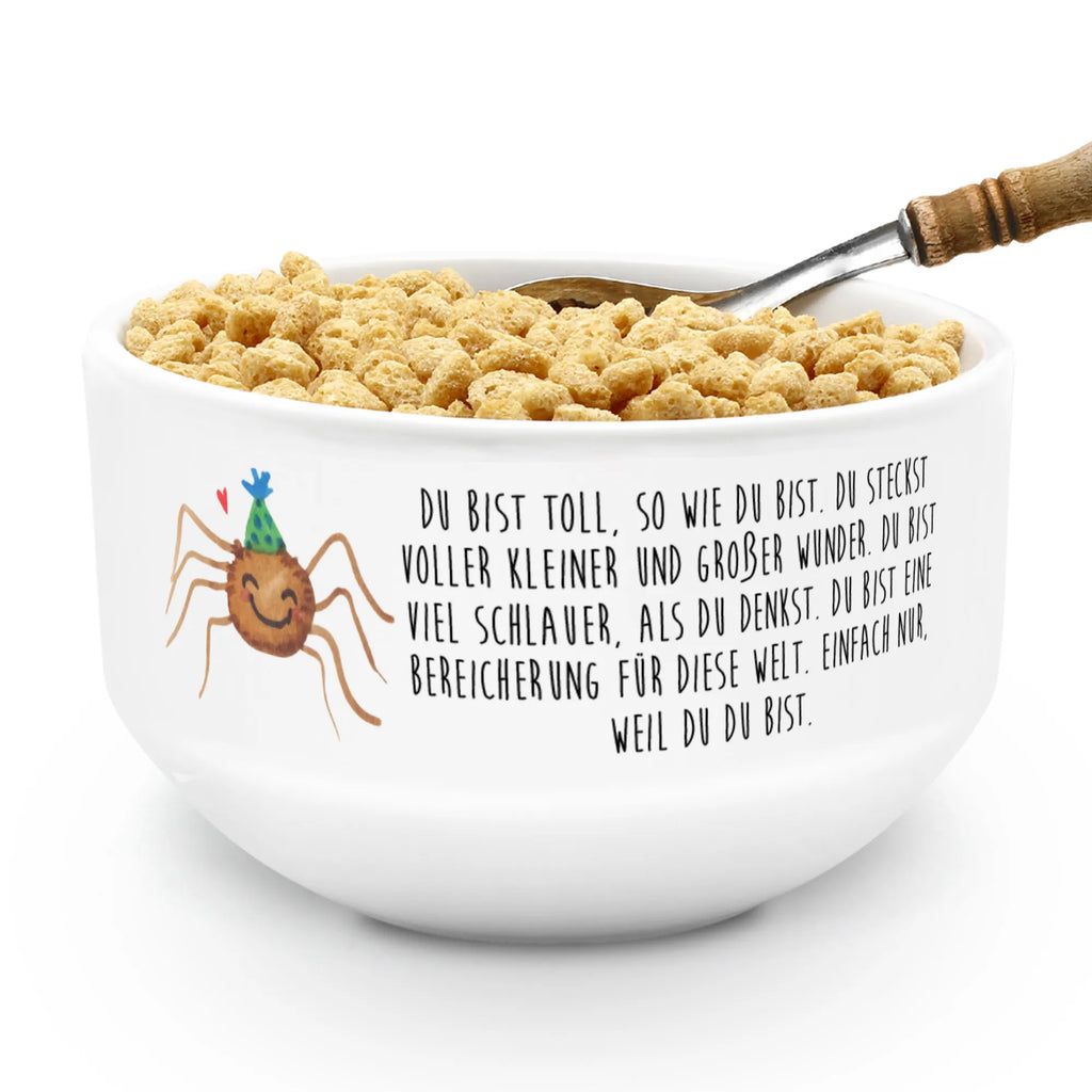 Muesli Bowl Spider Agathe Party porcelain bowl, salad bowl, dessert bowl, soup bowl, ceramic bowl, bowl, cereal dish, cereal bowl, breakfast bowl, fruit bowl, snack bowl, Spider Agathe, Spider, Agathe, Videos, Merchandise