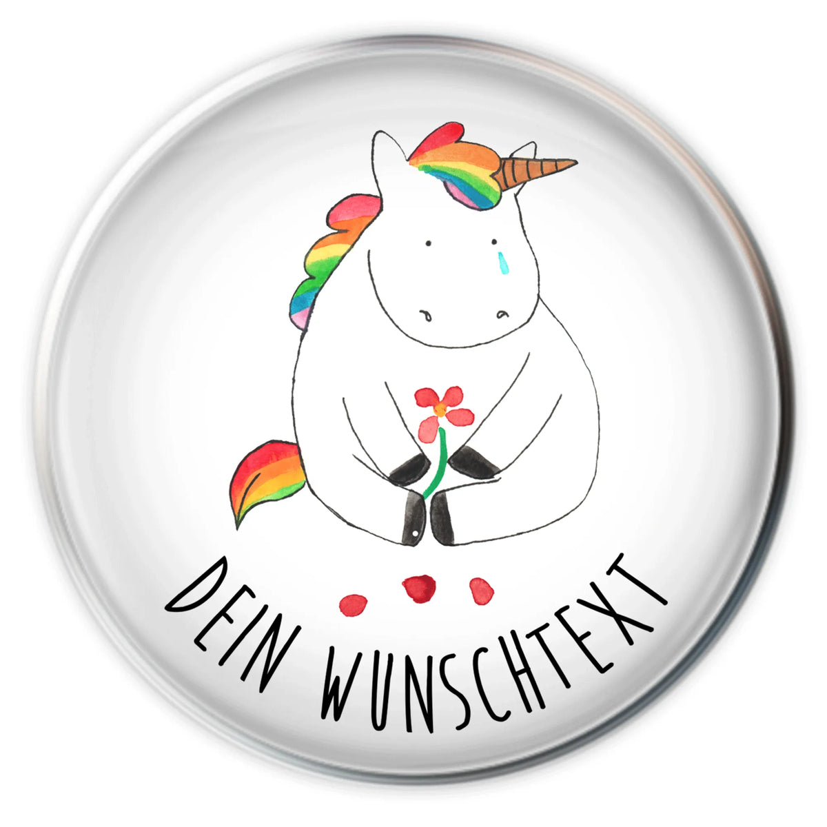 Personalized sink plug unicorn Sad unicorn, unicorns, friends, consoling, flower, greeting card, Unicorn, glitter, love, grief, Friendship