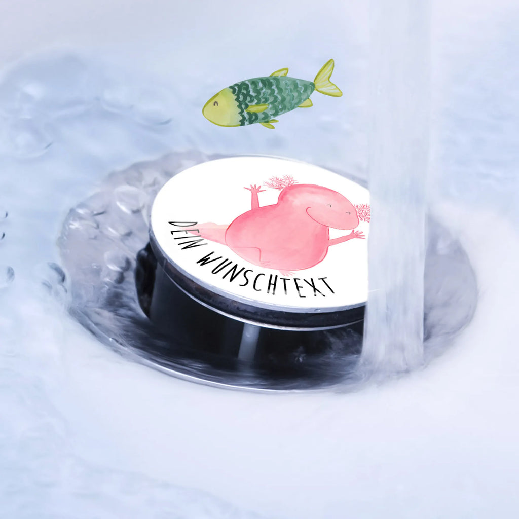 Personalized sink plug axolotl Hooray Axolotl, Axelotl, marine animals, Mexican walking fish, salamander, joy, fun, amphibian, axolot, tail, motivation, axolotl, cheerful, satisfaction