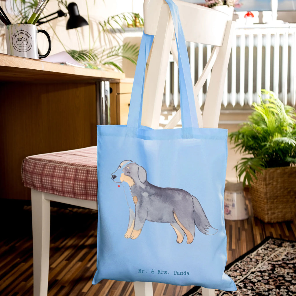 Tote bag Bernese Mountain Dog Moment Jutetasche, Badetasche, Einkaufstüte, Stofftasche, Tasche, Stoffbeutel, Umhängetasche, Tragetasche, Beutel, Strandtasche, Einkaufstasche, Laptoptasche, Schultertasche, Shopper, Beuteltasche, Jutebeutel, Hund, Hunderasse, Rassehund, Hundebesitzer, Geschenk, Tierfreund, Schenken, Welpe, Berner Sennenhund, Dürrbächler