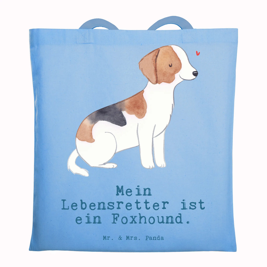 Tote bag Foxhound Lifesaver Jutebeutel, Strandtasche, Beutel, Shopper, Badetasche, Tasche, Jutetasche, Tragetasche, Einkaufstasche, Schultertasche, Laptoptasche, Einkaufstüte, Umhängetasche, Beuteltasche, Stoffbeutel, Stofftasche, Hund, Hunderasse, Rassehund, Hundebesitzer, Geschenk, Tierfreund, Schenken, Welpe, Laufhund, Foxhound, Jagdhund
